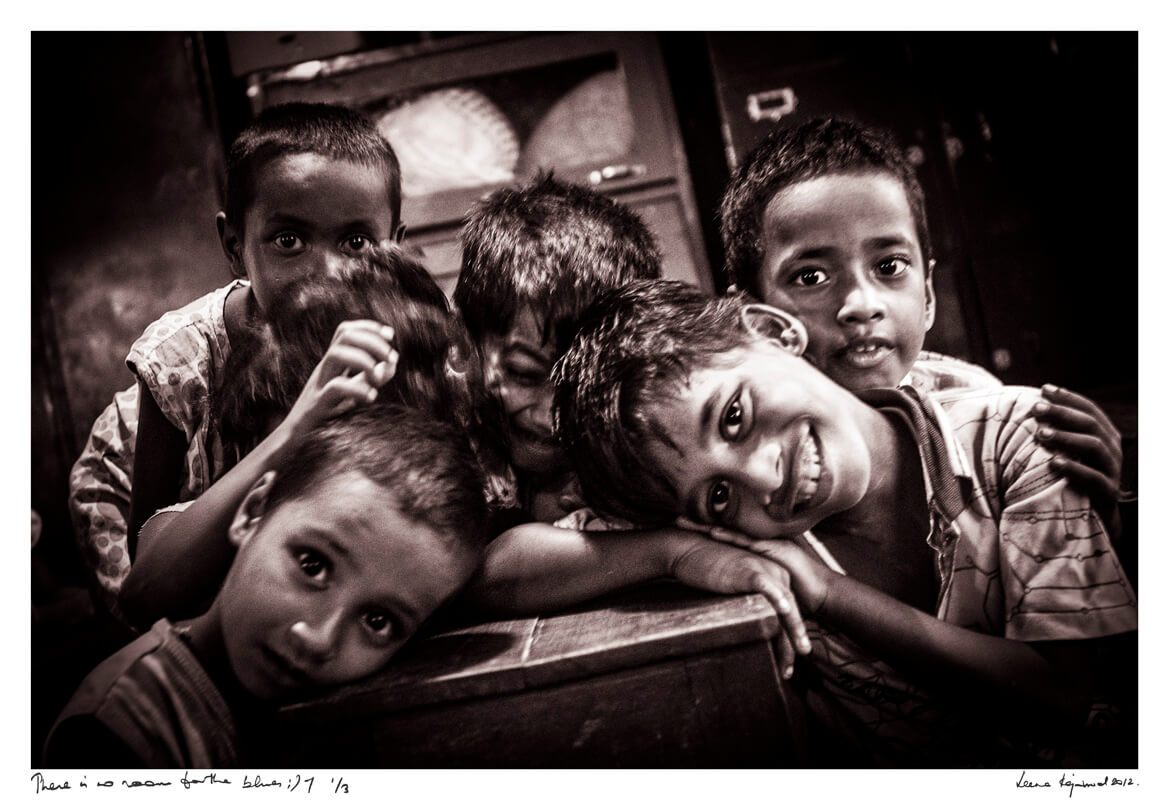Leena captures the infectious laughter and smiles of a group of children